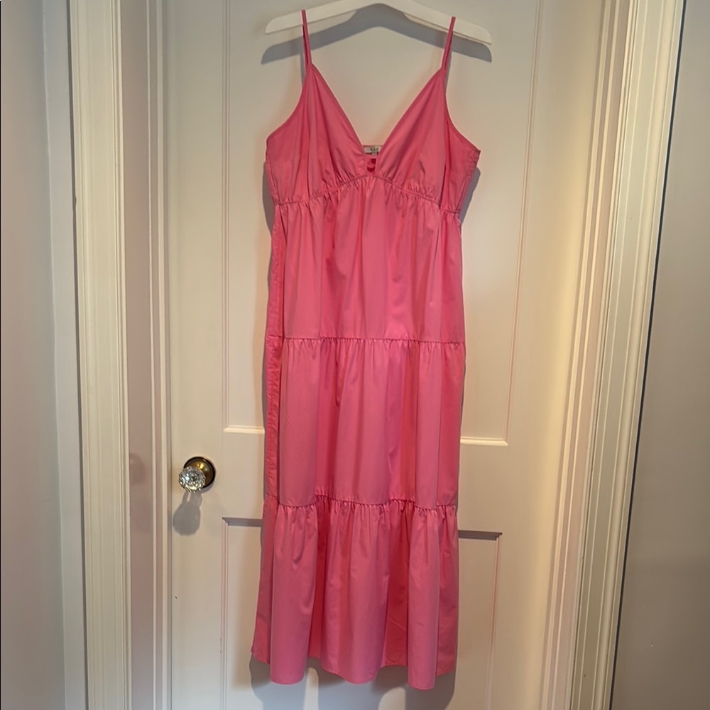 Rails Pink Midi Dress
